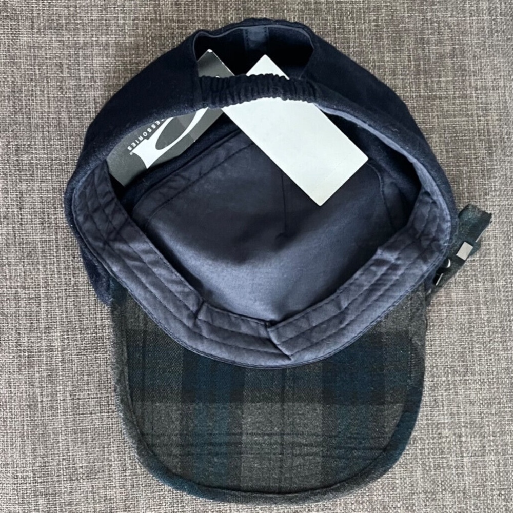 (NWT) August Accessories Women's Blue Baseball Hat W/Check Bow Accent - Picture 8 of 9